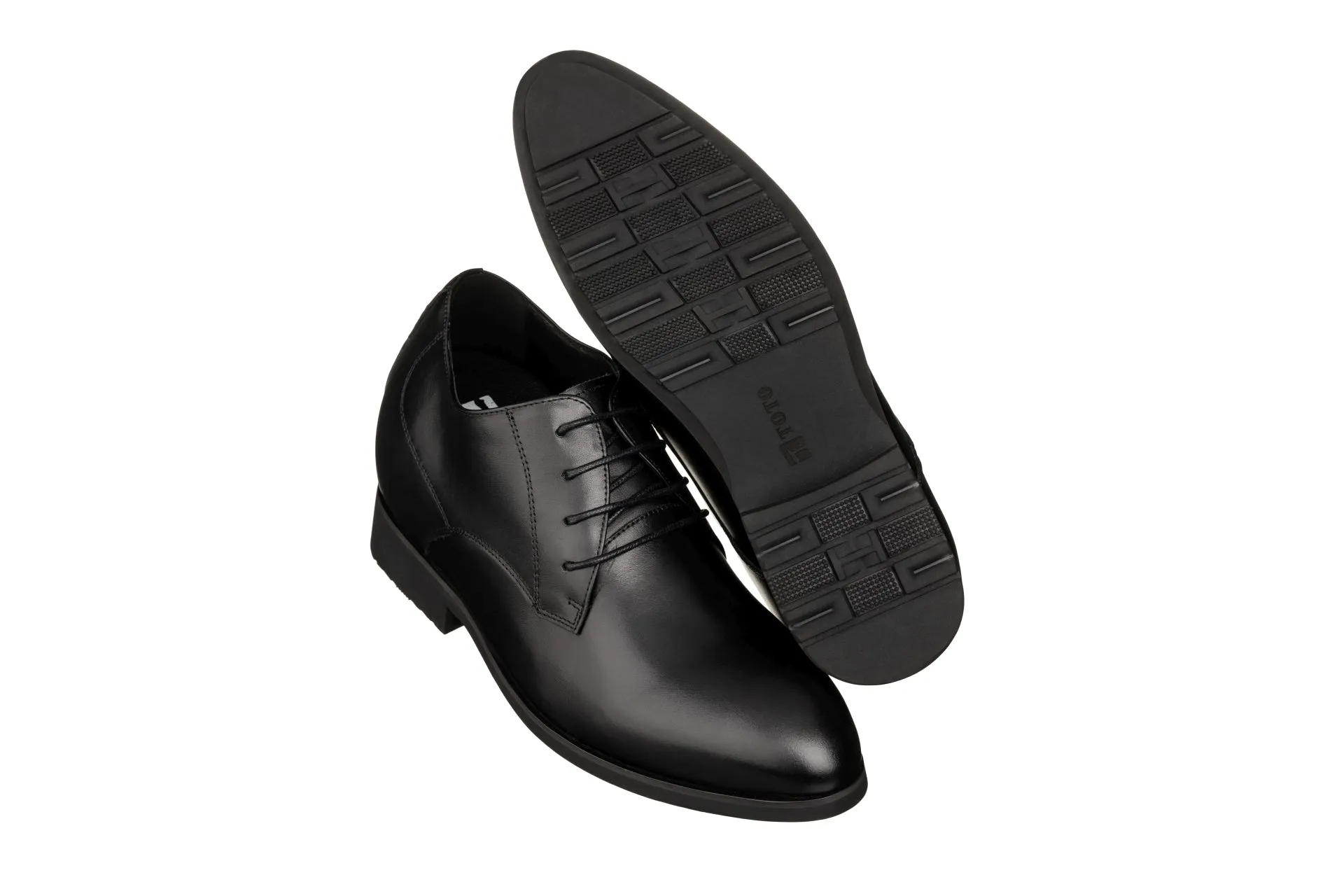 TOTO - K8007 - 3.6 Inches Taller (Black) - Dress Oxford