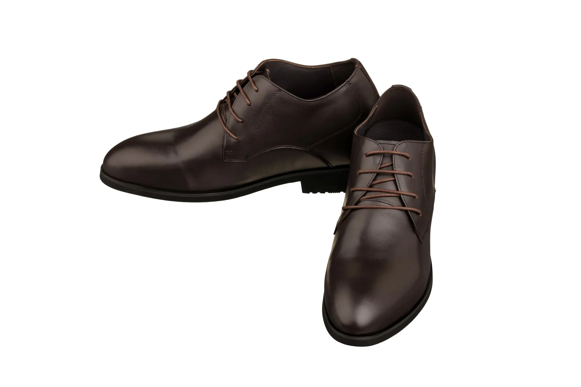 TOTO - K8009 - 3.6 Inches Taller (Coffee Brown) - Dress Oxford