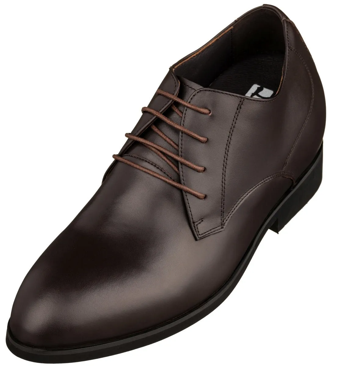 TOTO - K8009 - 3.6 Inches Taller (Coffee Brown) - Dress Oxford