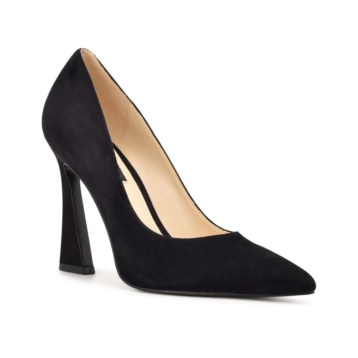Trendy Womens Suede Pointed Toe Dress Heels