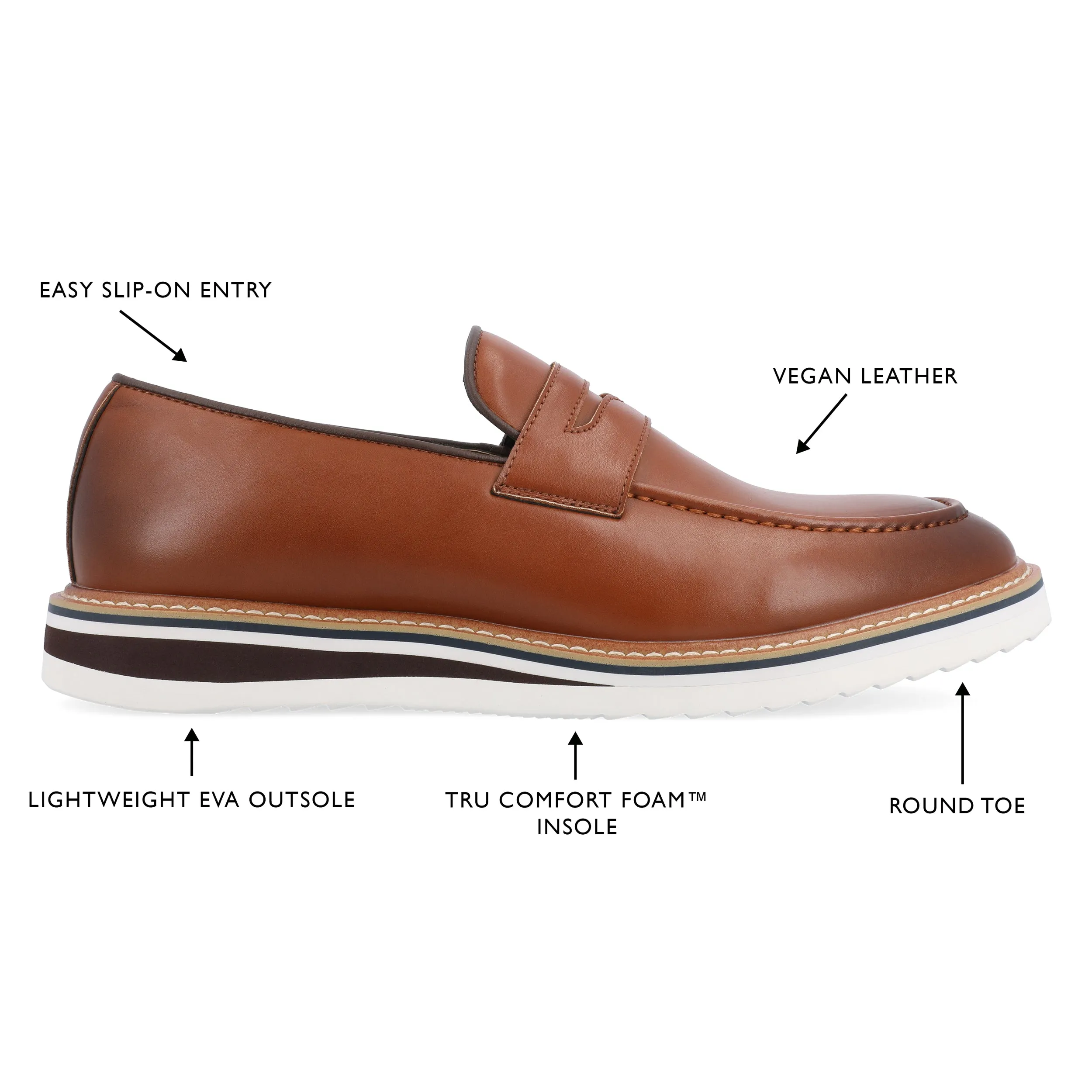 Vance Co. Albert Slip-on Penny Loafer