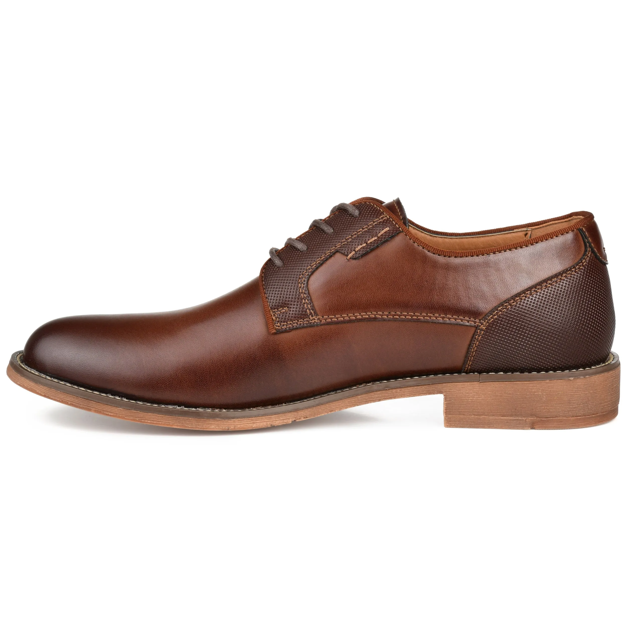 Vance Co. Alston Textured Plain Toe Derby