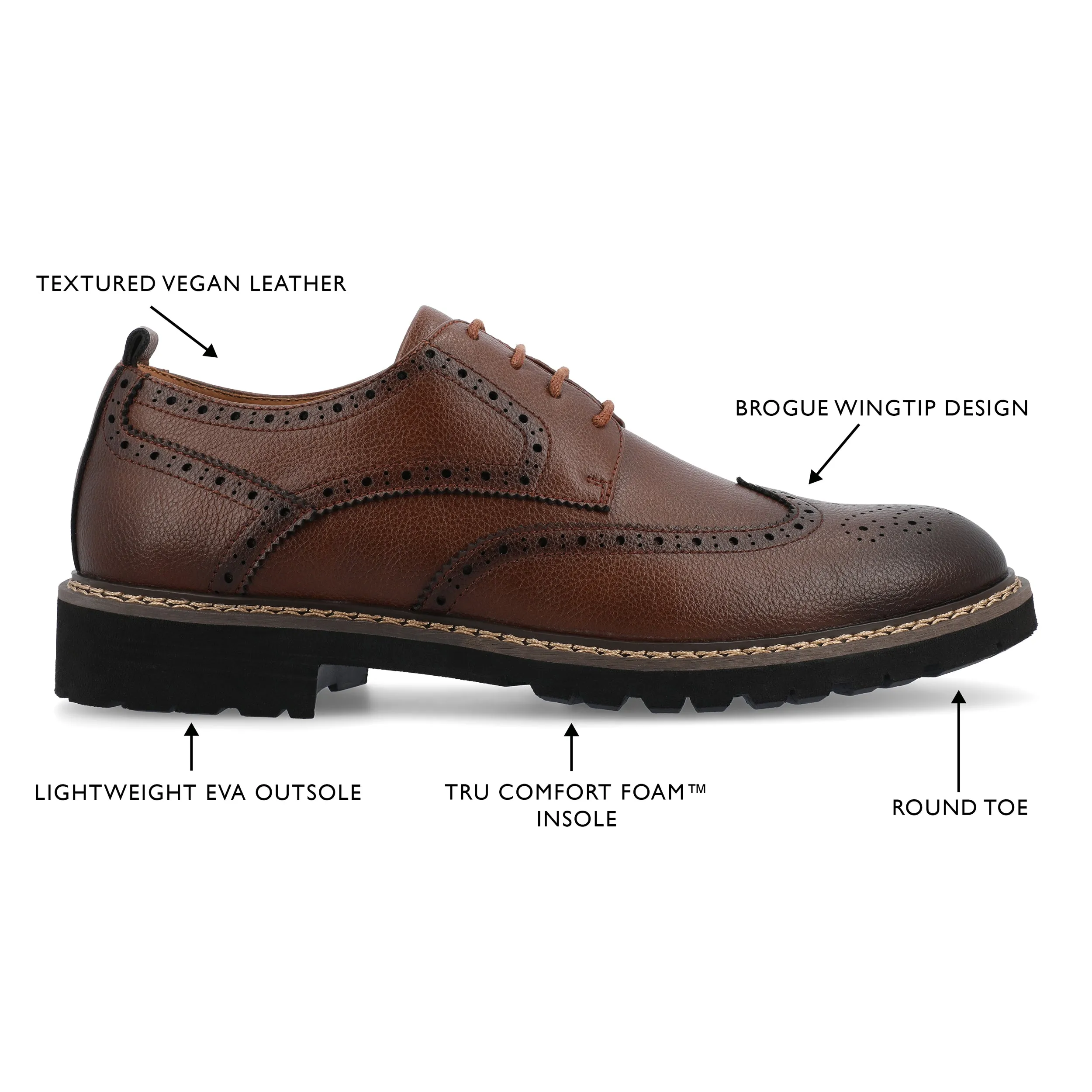 Vance Co. Campbell Wingtip Derby