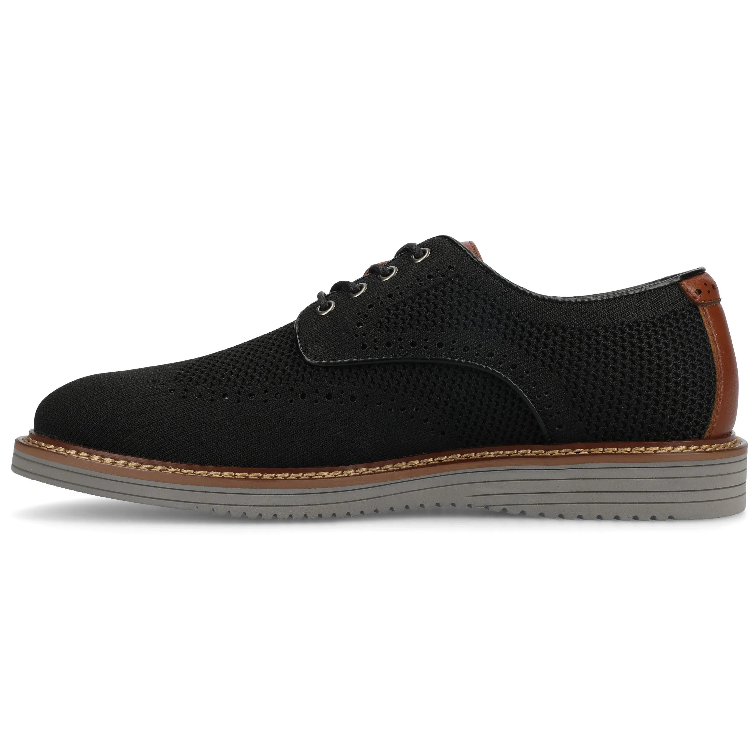 Vance Whitaker Casual Knit Hybrid Wingtip Dress Shoe