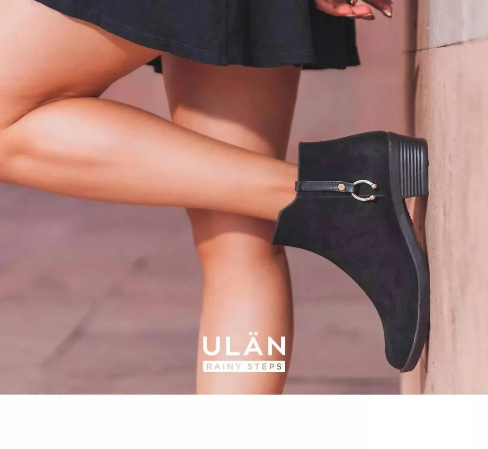 Waterproof Dress Booties In Black