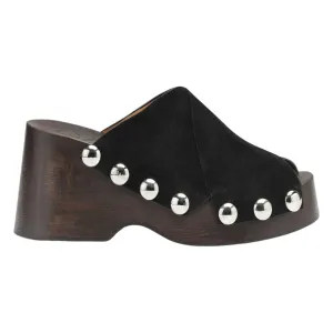 Wedge Clogs In Black