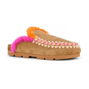 Winter Bio Overstitching Shoes In Cognac