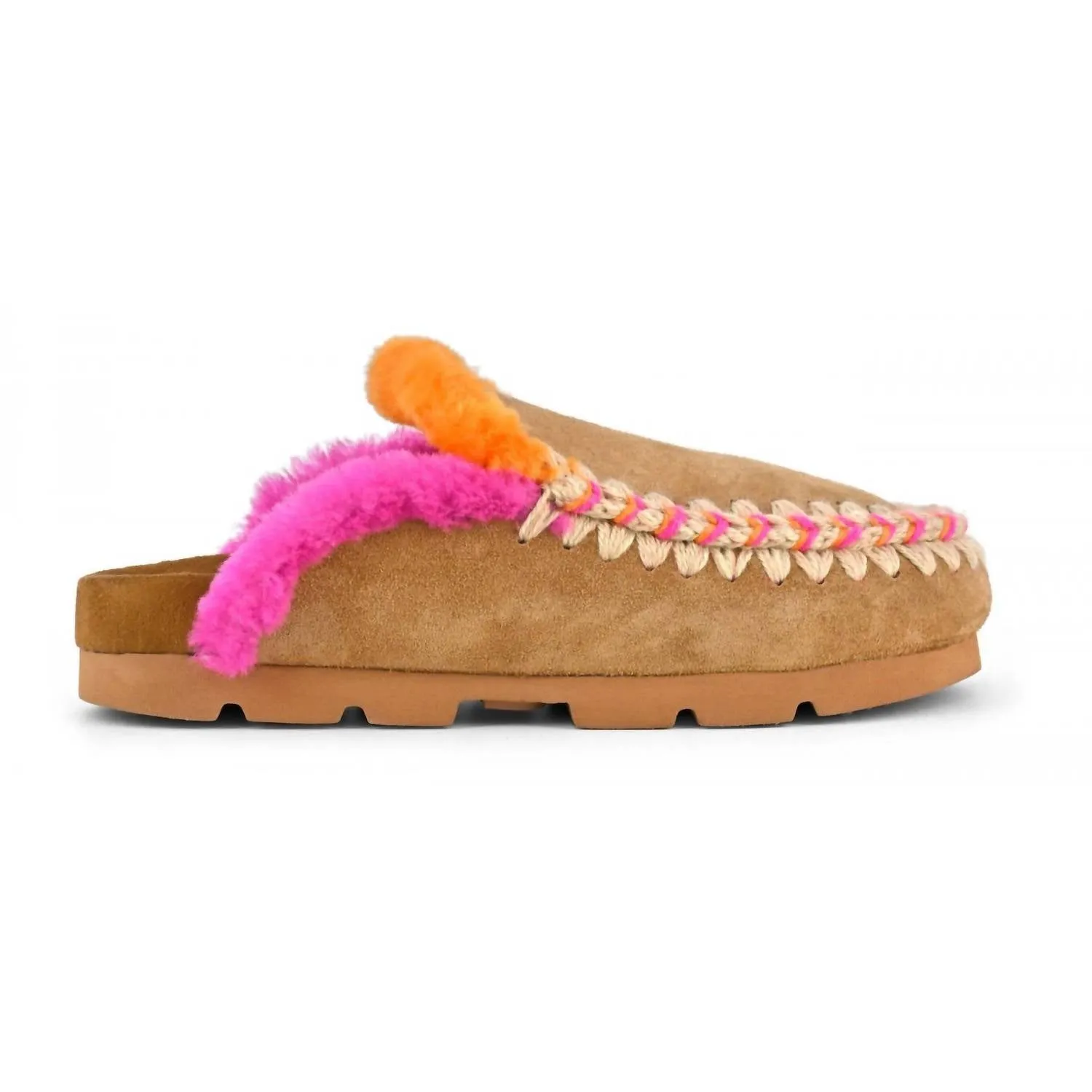 Winter Bio Overstitching Shoes In Cognac
