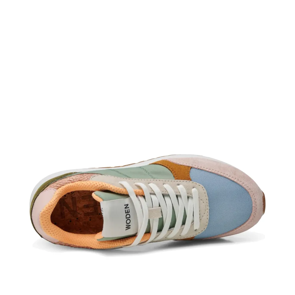 Woden Women's Ronja Sneaker in Algea Multi
