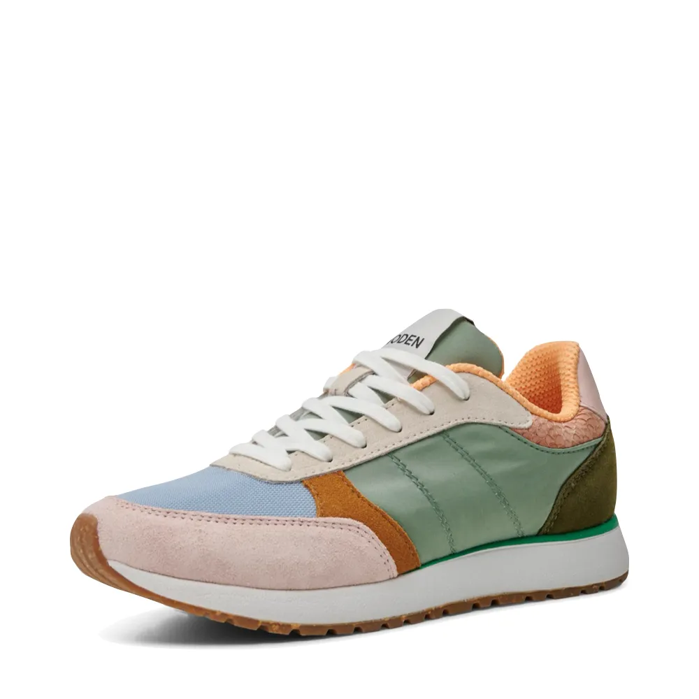 Woden Women's Ronja Sneaker in Algea Multi