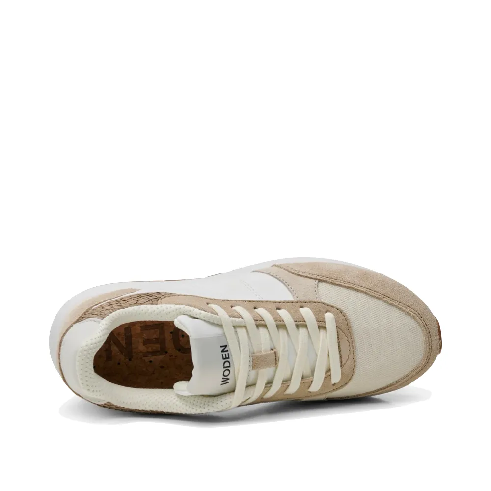 Woden Women's Ronja Sneaker in Blanc de Blanc