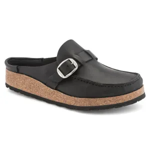 Women's Buckley Oiled Leather Clogs In Black