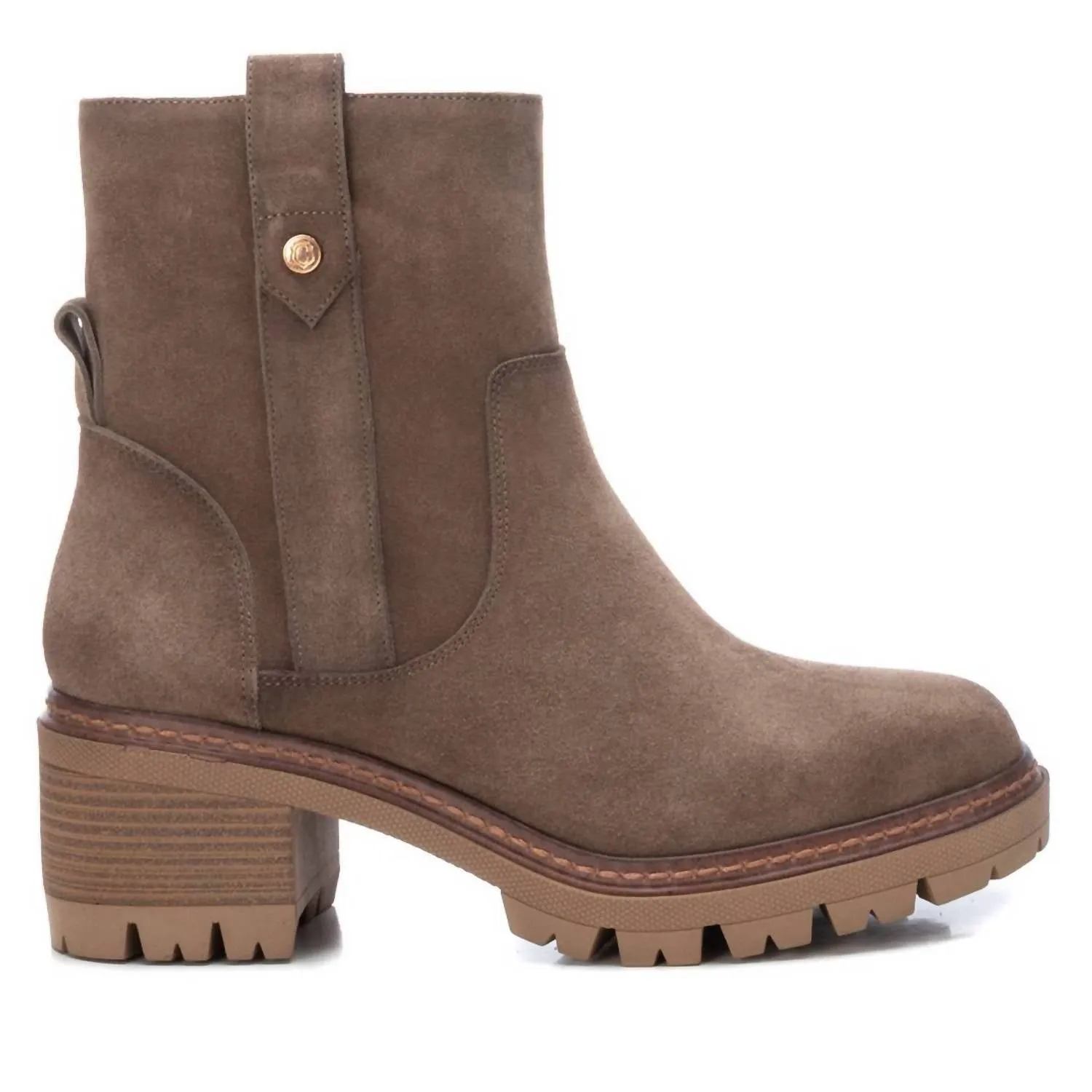 Women's Carmela Suede Booties In Taupe