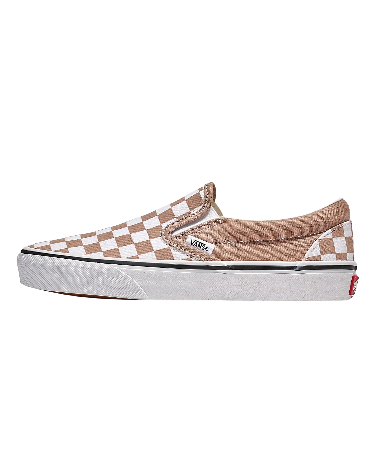 Womens Classic Slip On Shoes in Warm Taupe Brown