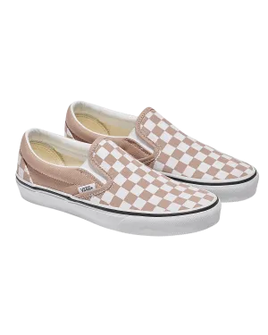 Womens Classic Slip On Shoes in Warm Taupe Brown