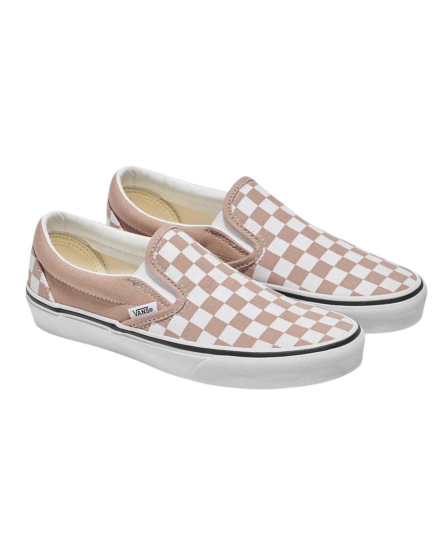 Womens Classic Slip On Shoes in Warm Taupe Brown