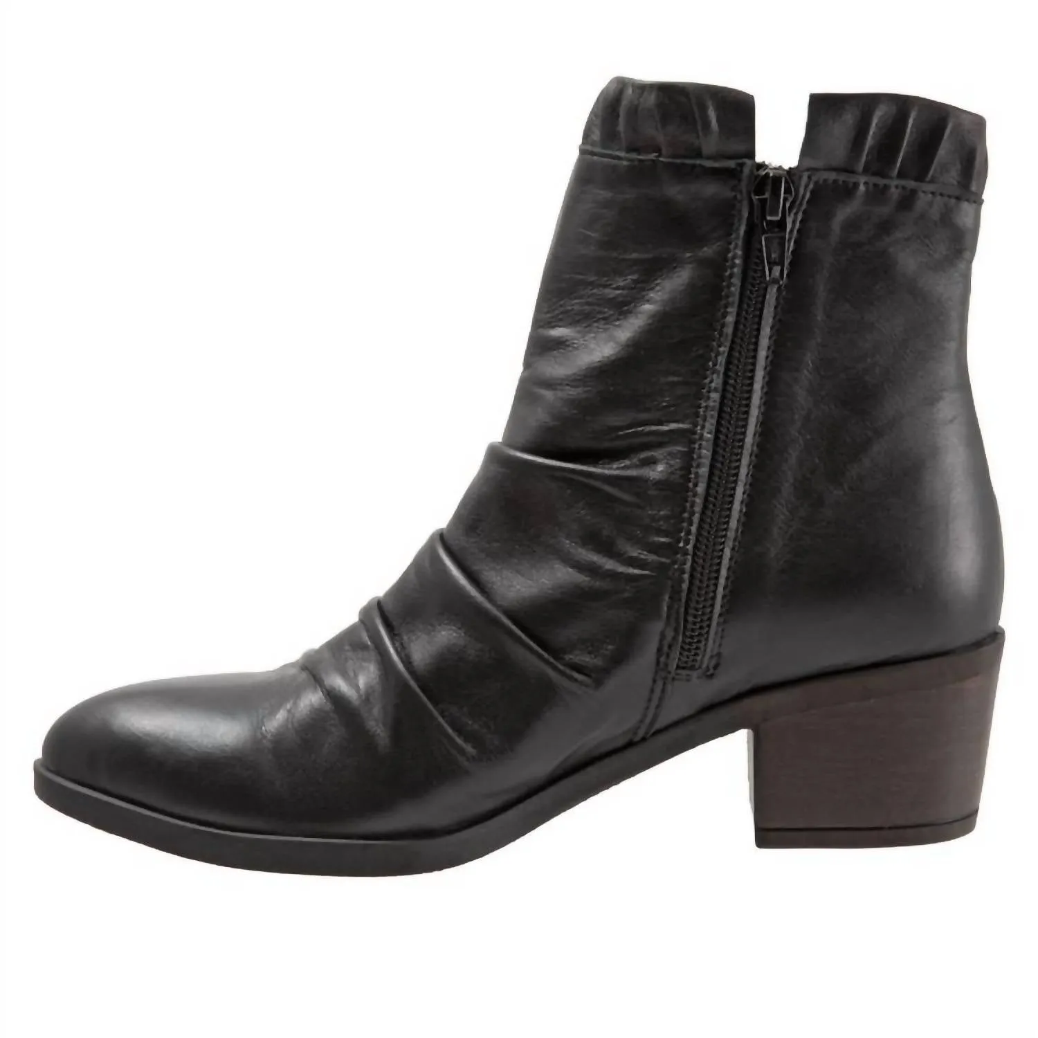 Women's Connie Leather Boot In Black