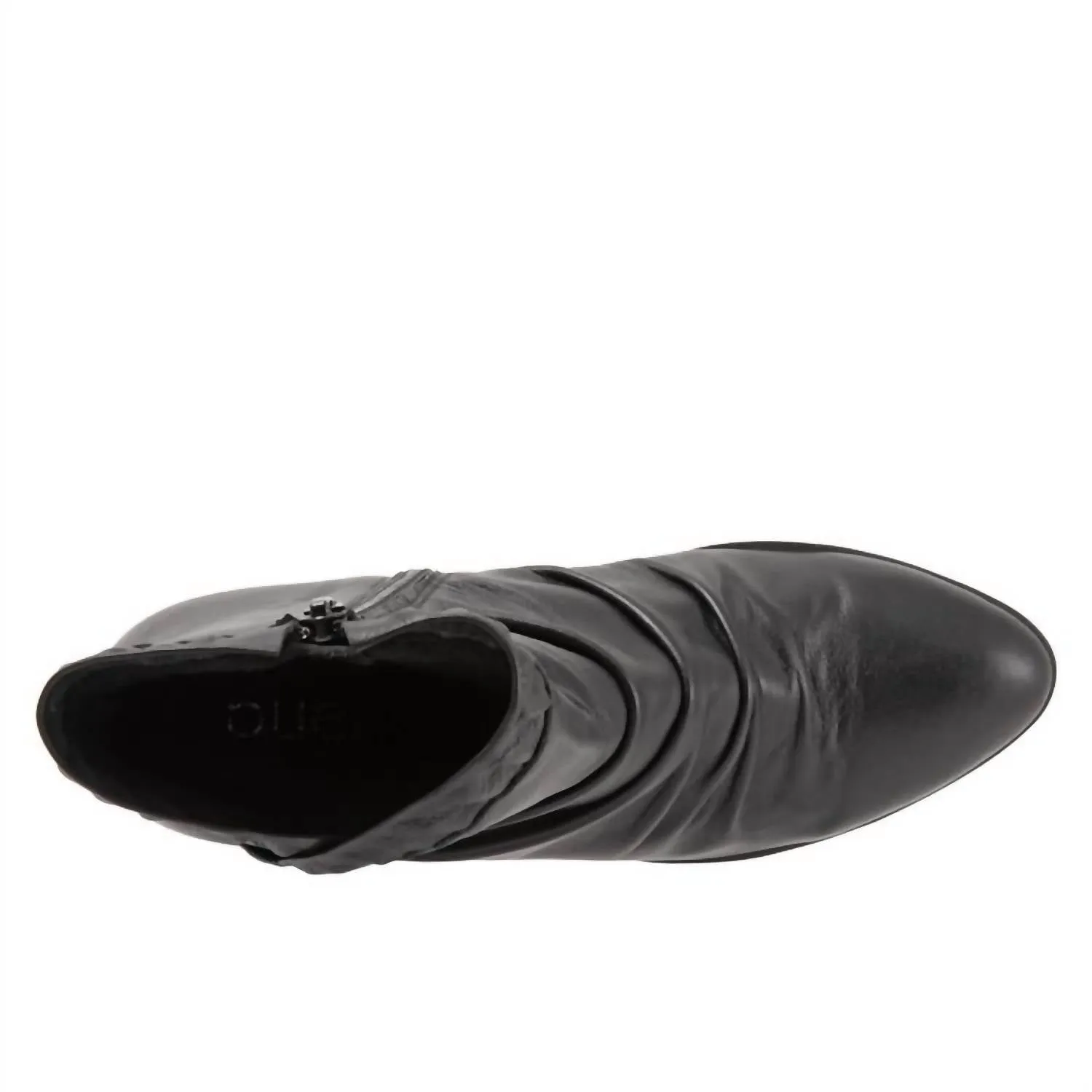 Women's Connie Leather Boot In Black