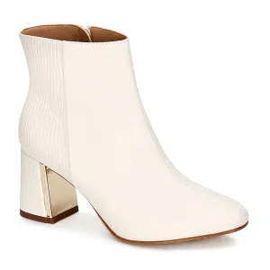 Women's Fashion Dress Booties In Ivory
