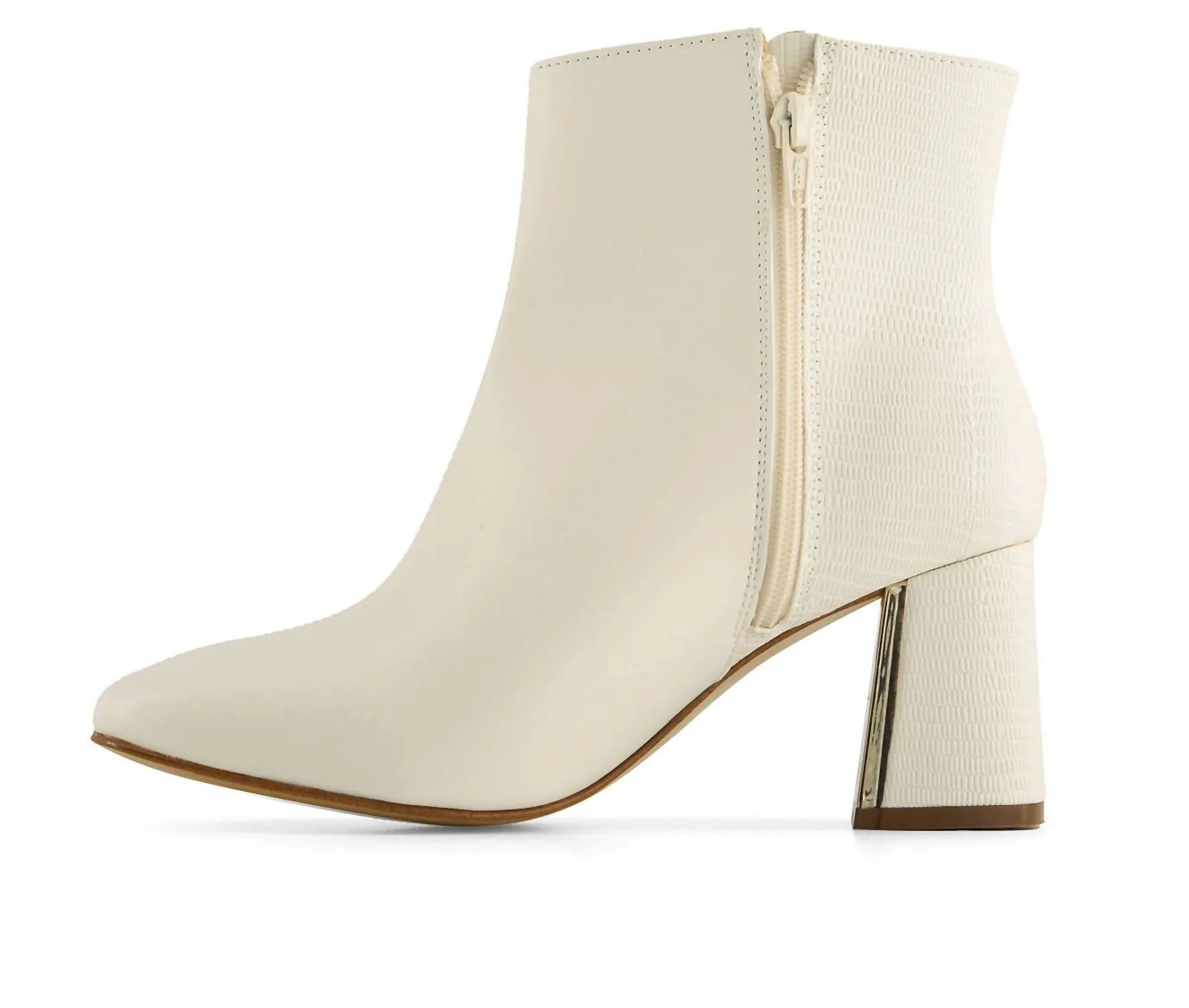Women's Fashion Dress Booties In Ivory