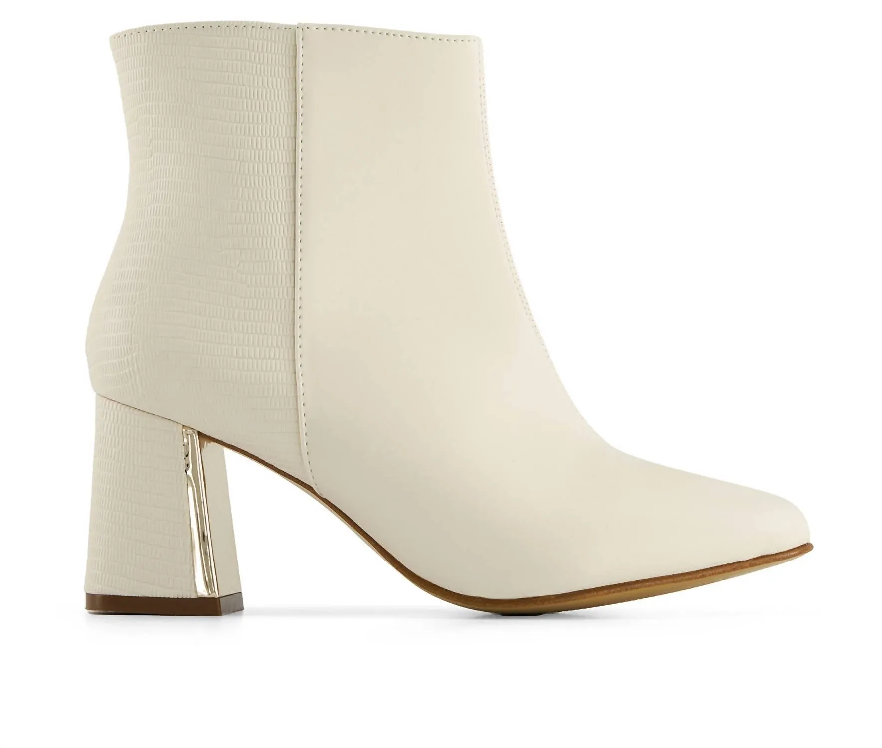 Women's Fashion Dress Booties In Ivory