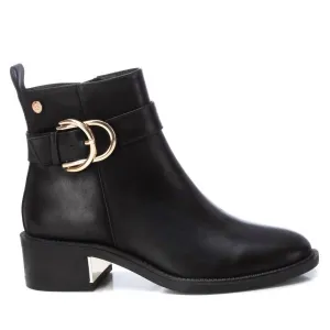Women's Faux Leather Booties In Black