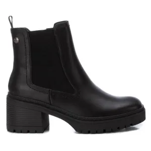 Women's Faux Leather Booties In Black