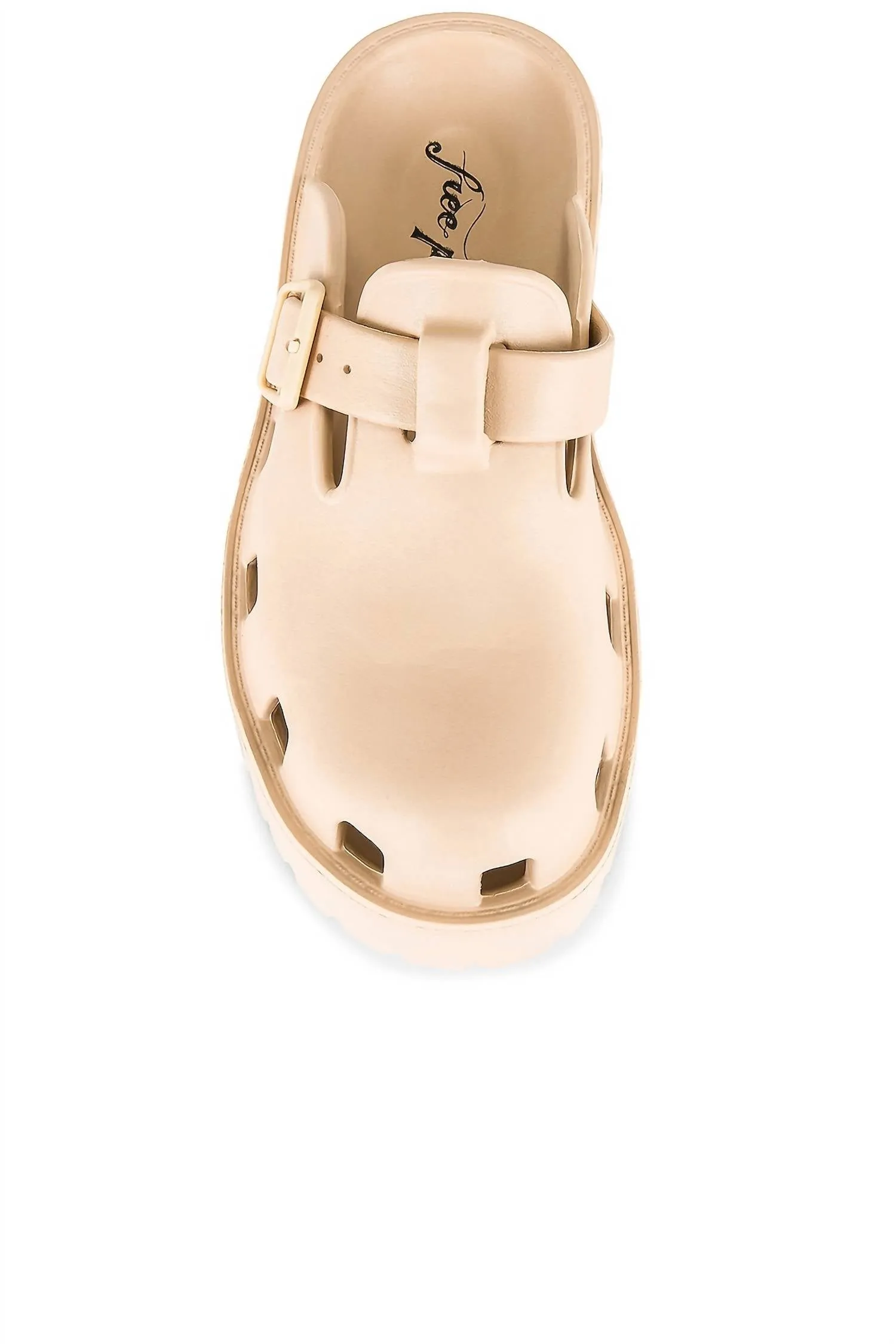 Women's Karlie Buckle Clog In Sand Dune