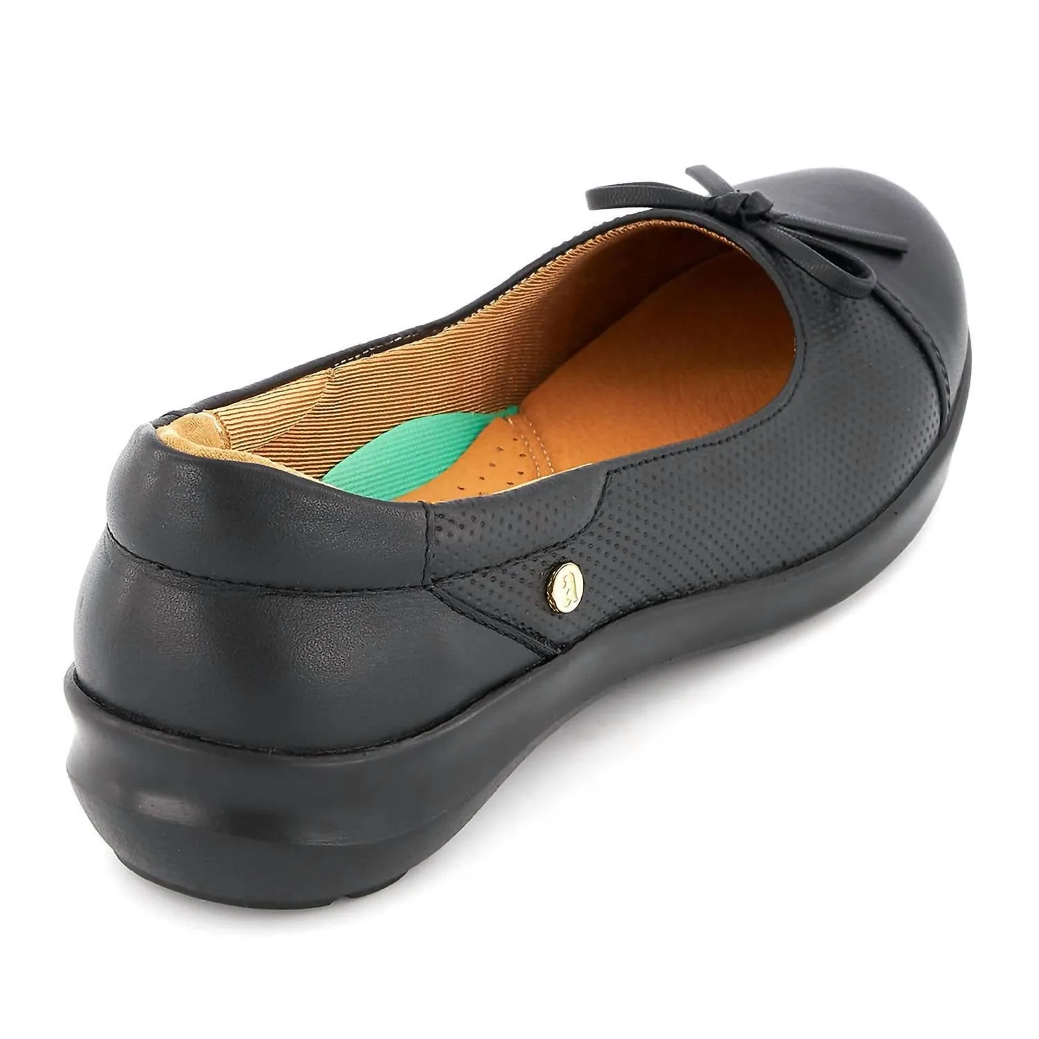 Women's Leather Ballerinas Ultra Comfort Flats In Black