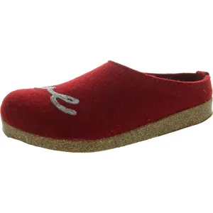 Womens Logo Wool Clogs
