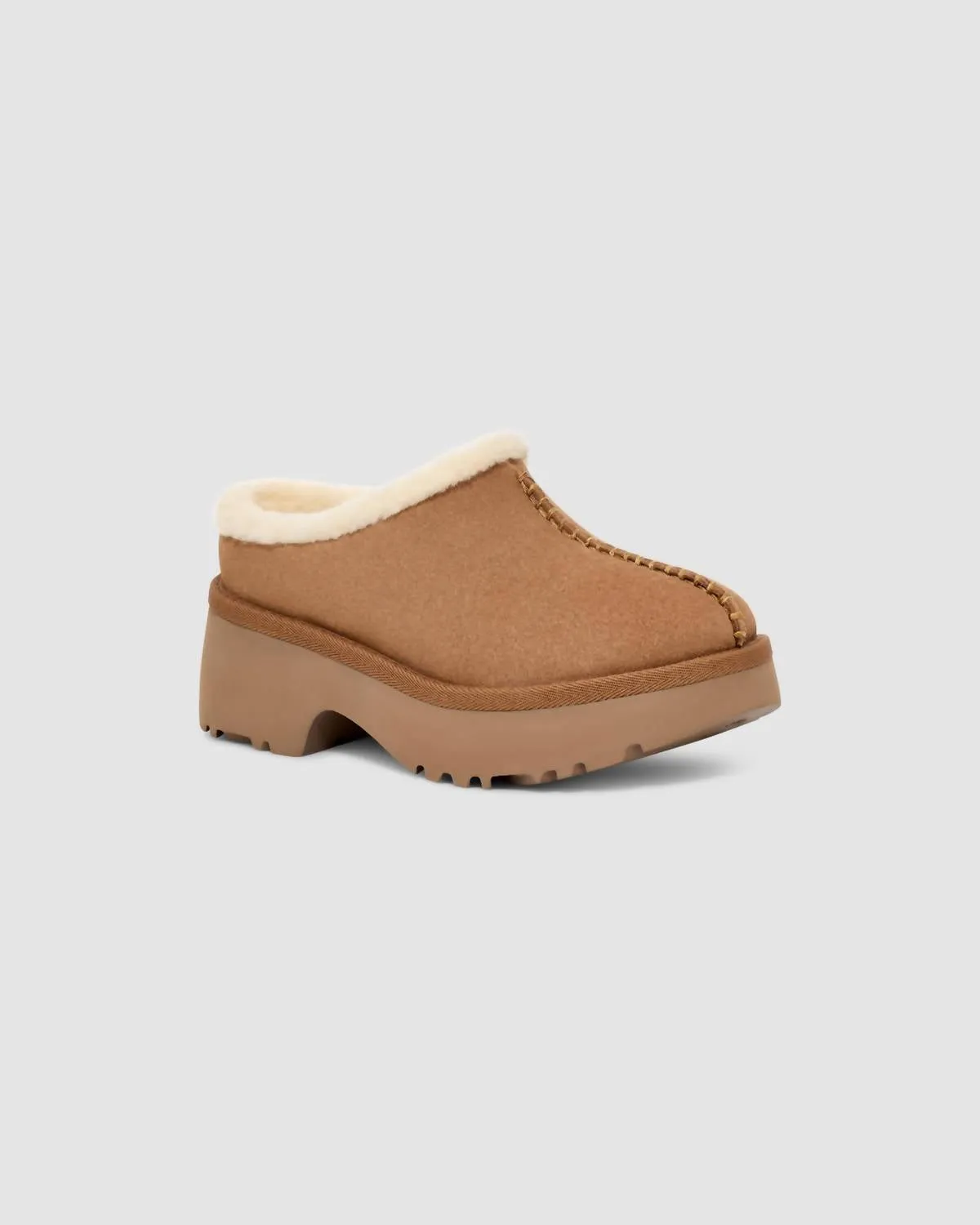 Women's New Height Cozy Clog In Chestnut