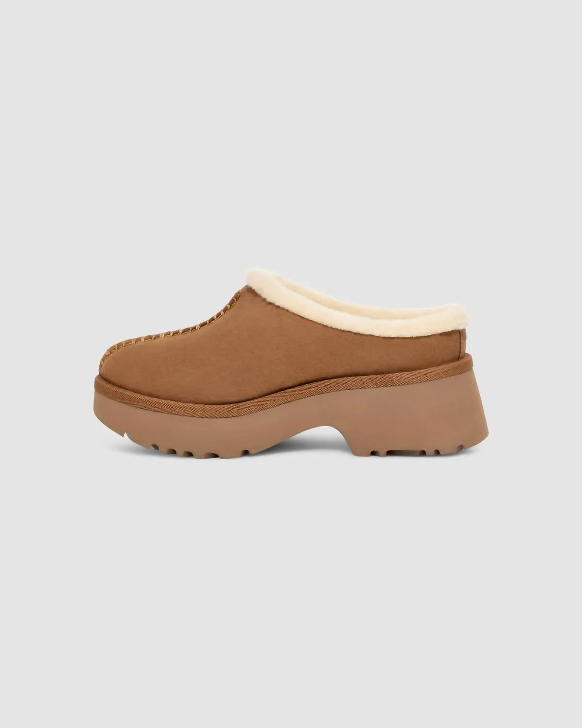 Women's New Height Cozy Clog In Chestnut