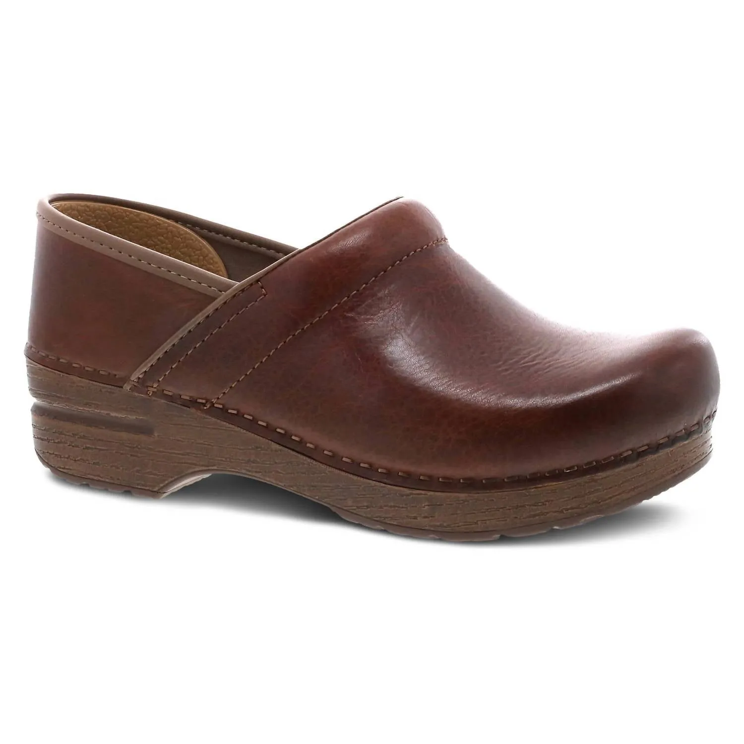 Women's Professional Full Grain Clogs In Saddle