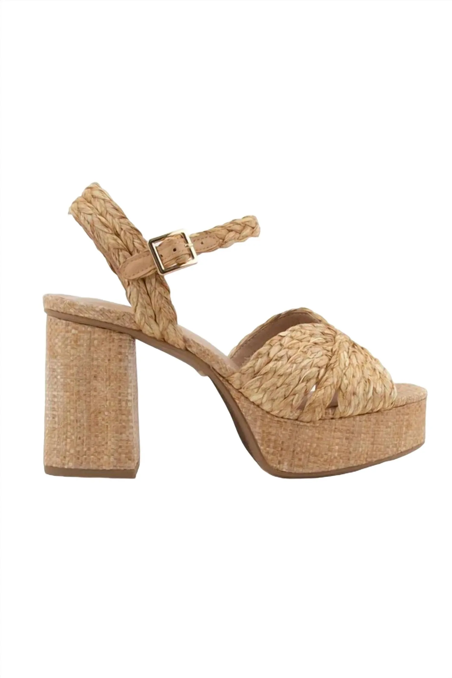 Women's Raffia Platform Sandal