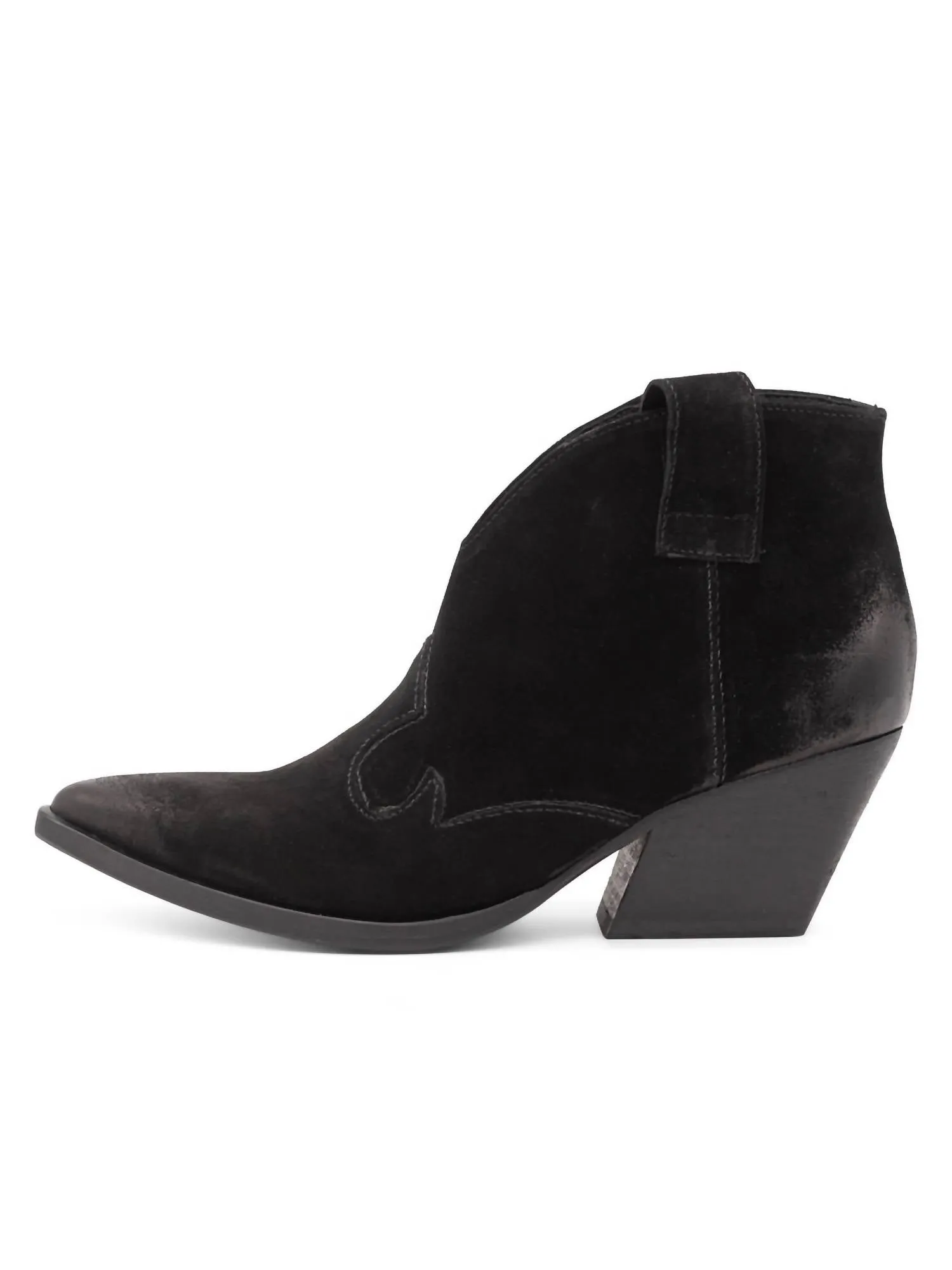 Women's Rodeo Booties In Noir Vintage Calf