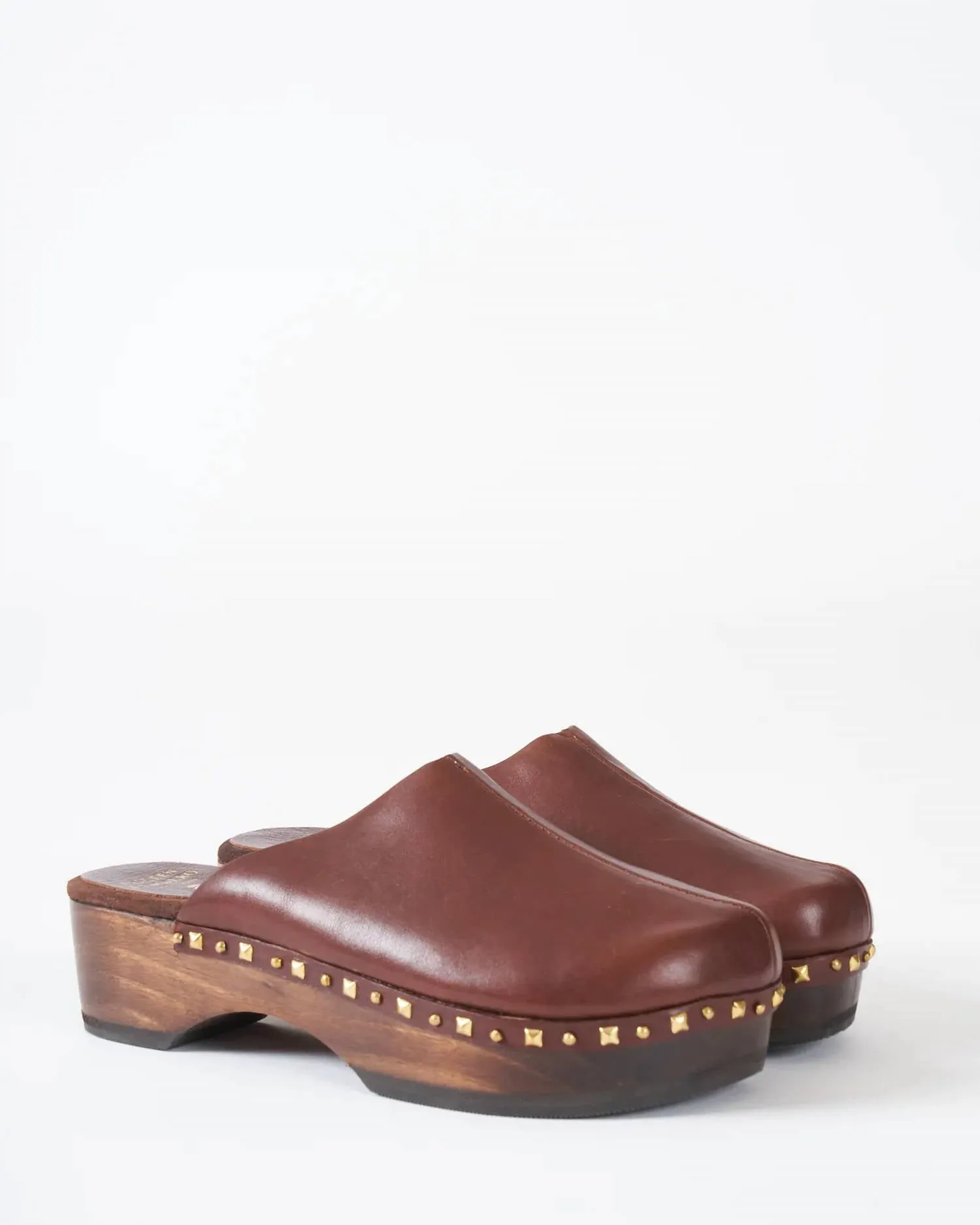 Women's Scout Clog Sandals In Brown Nappa
