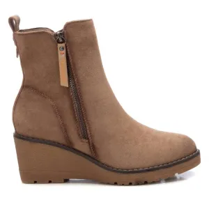 Women's Suede Booties In Taupe