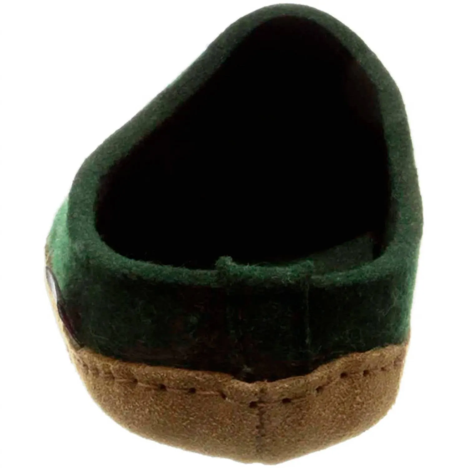 Women's Suede Sole Boiled Wool Clogs In Spruce