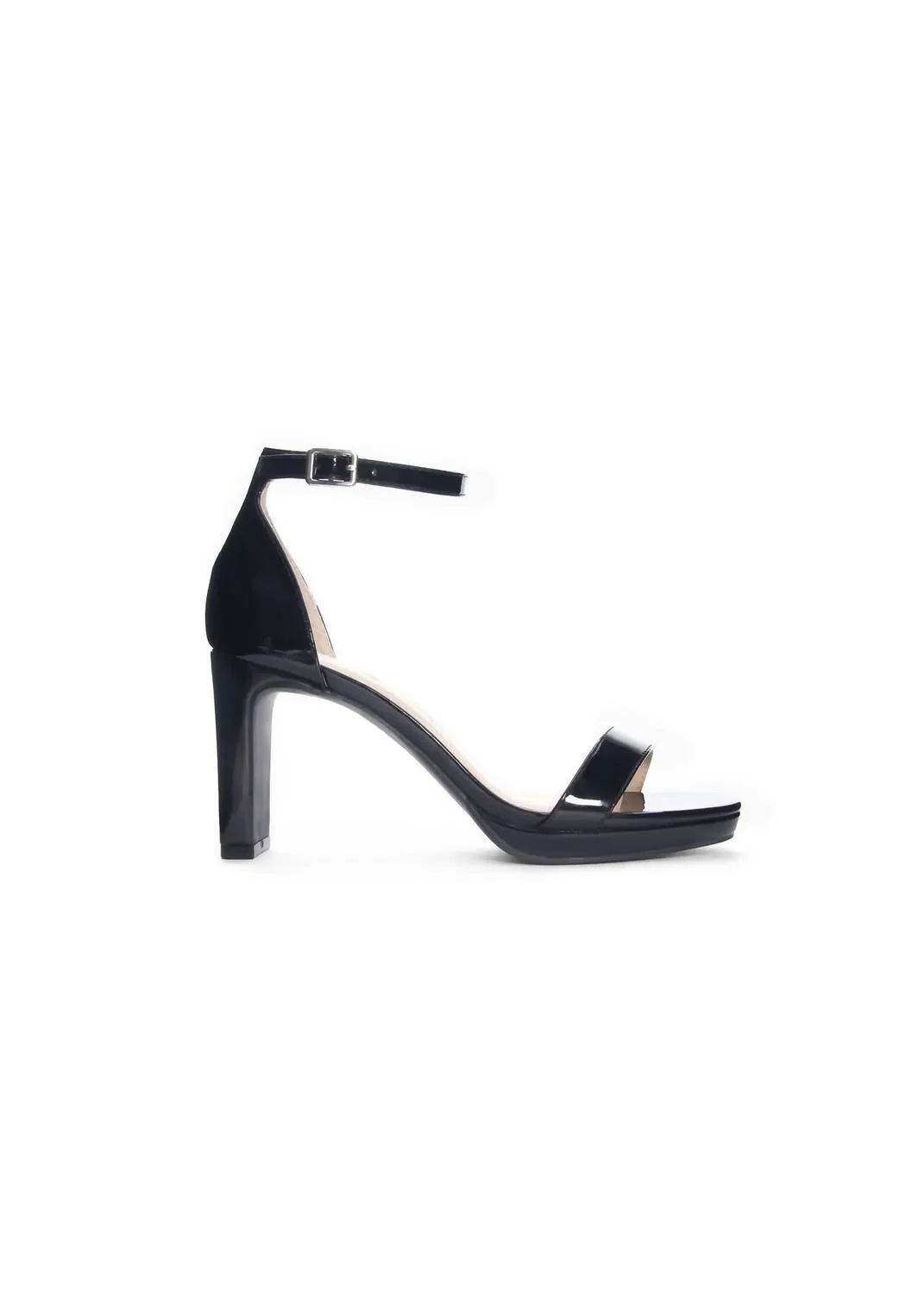 Women's Tinie Heel In Black Patent