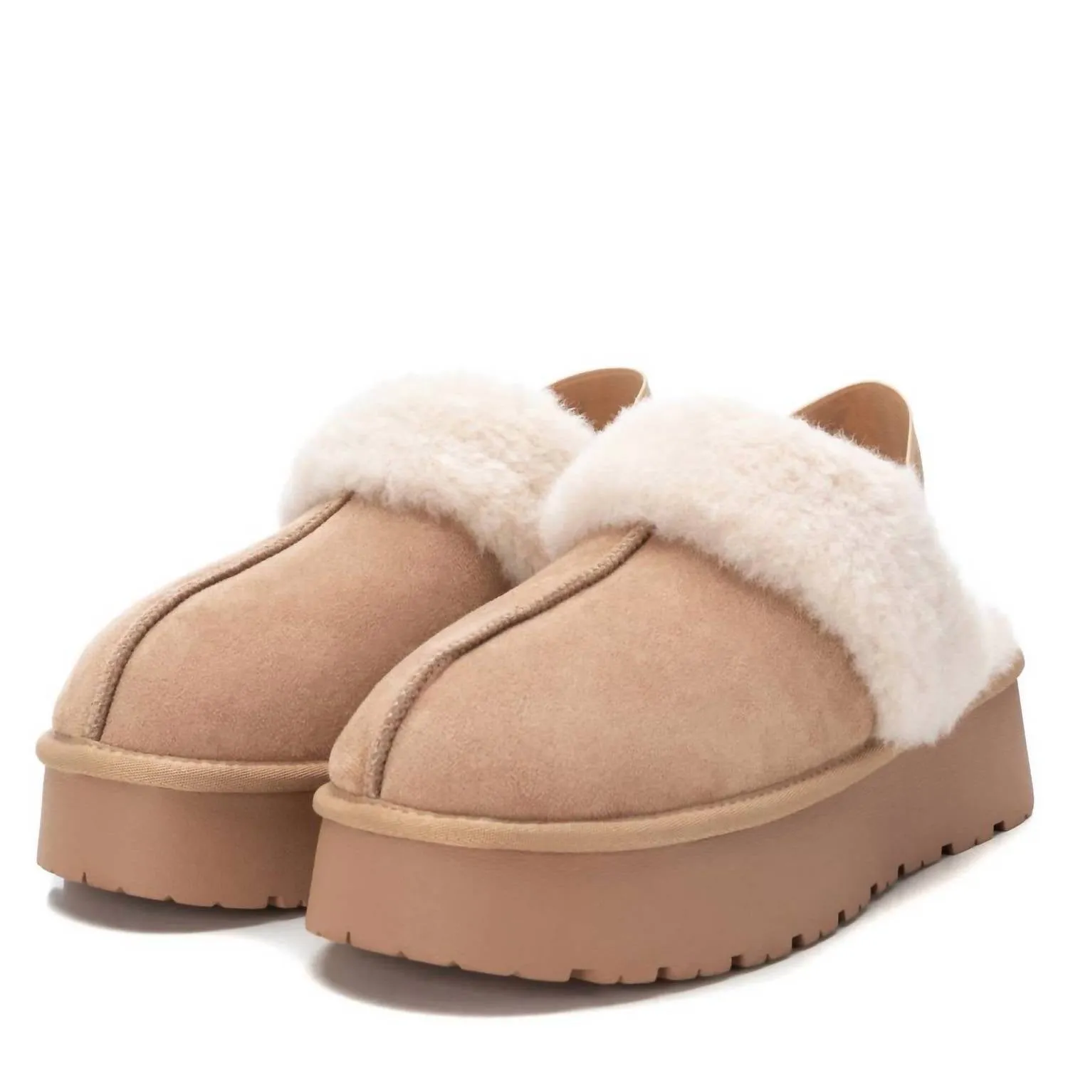 Women's Winter Clogs In Beige