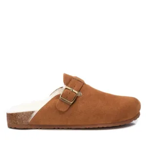 Women's Winter Suede Clogs In Brown