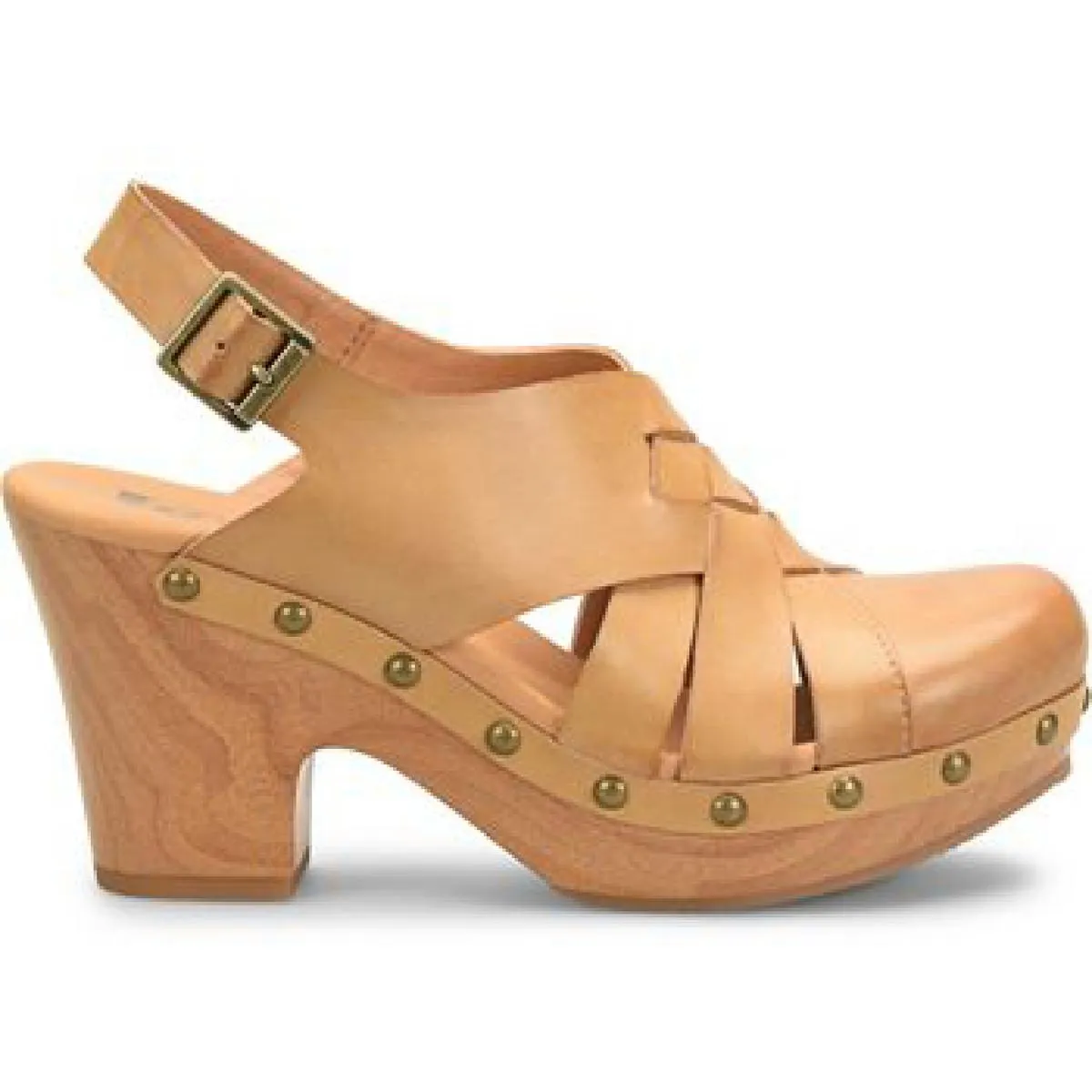 Wynne Womens Faux Leather Slingback Clogs