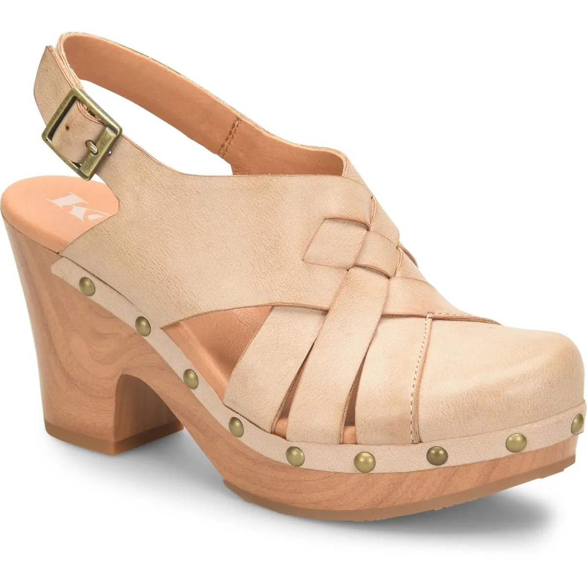 Wynne Womens Faux Leather Slingback Clogs