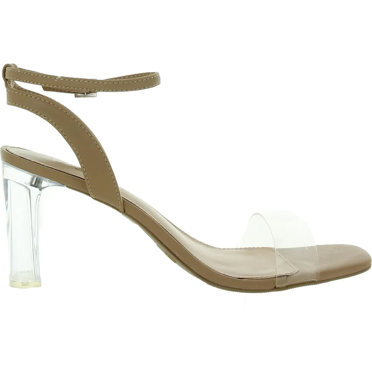 Zainey  Womens Faux Leather Dress Ankle Strap