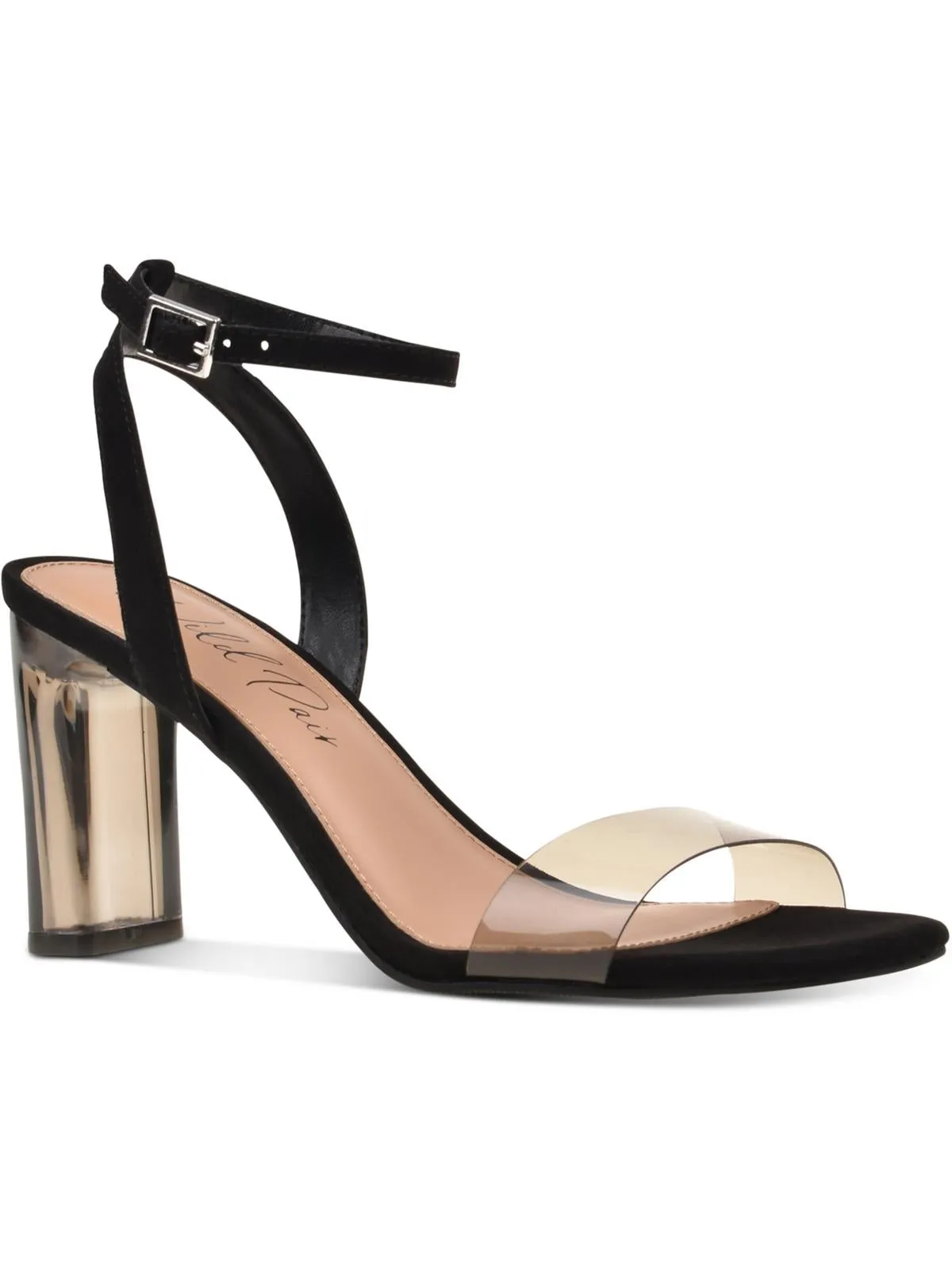Zainey  Womens Faux Leather Dress Ankle Strap