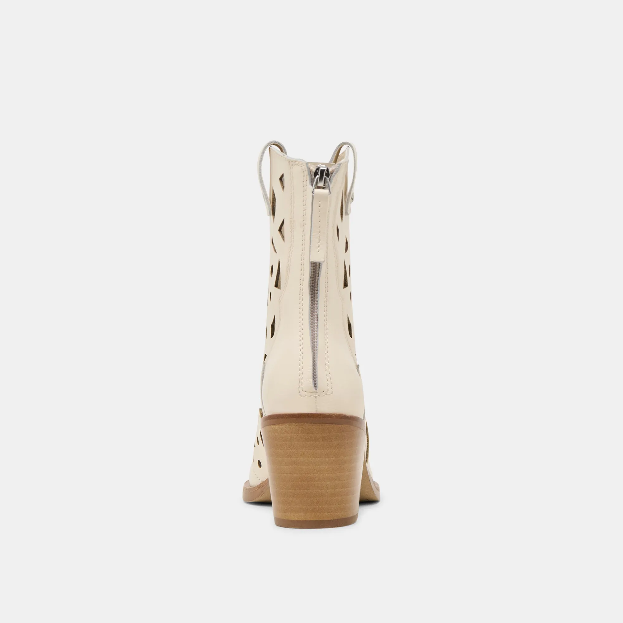 ZENOBI BOOTIES OFF WHITE LEATHER